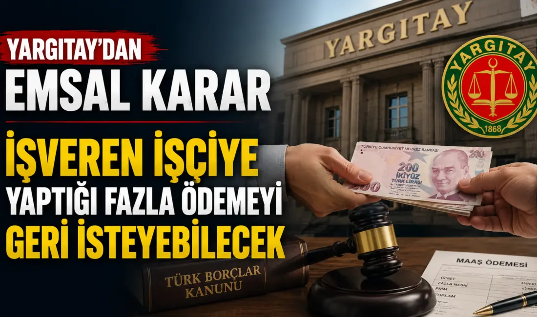 İşçiye yanlışlıkla veya hatalı yapılan fazla ödemeler, Türk Borçlar Kanunu’nun