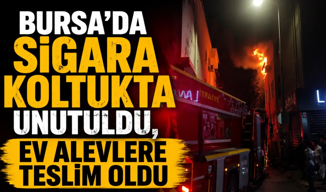 Bursa’da eşinin evi terk etmesi sebebiyle alkol alan genç adamın