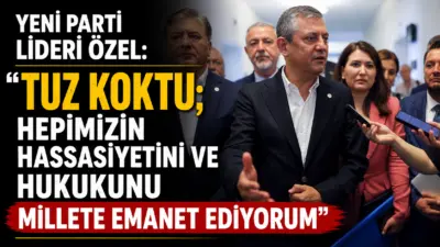 YENİ Parti Genel Başkanı Özgür Özel, İBB davası duruşmaları için