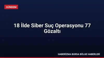 18 ilde düzenlenen siber suç operasyonlarında 77 şüpheli yakalandı, 37