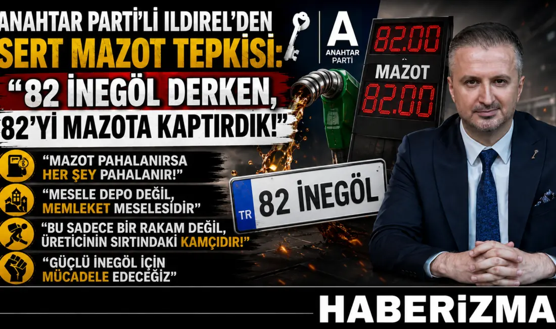 Anahtar Parti İnegöl İlçe Başkanı Alper Ildırel, akaryakıt fiyatlarına peş