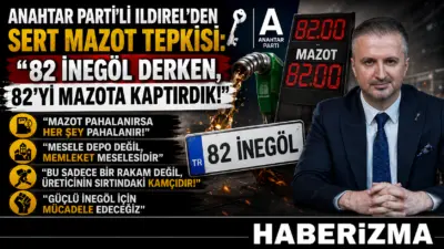Anahtar Parti İnegöl İlçe Başkanı Alper Ildırel, akaryakıt fiyatlarına peş