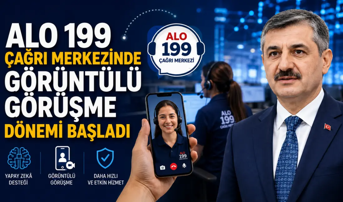 İçişleri Bakanı Mustafa Çiftçi, ALO 199 Çağrı Merkezi'ne yapay zekâ