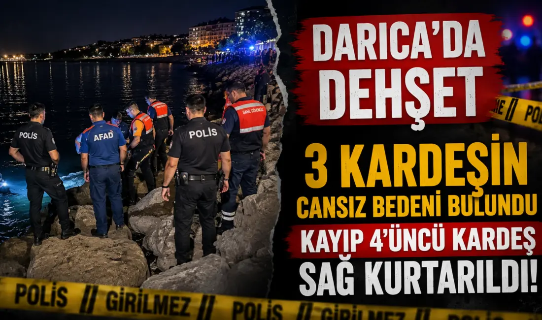 Kocaeli’nin Darıca ilçesinde sahilde bir süredir kendilerinden haber alınamayan 3