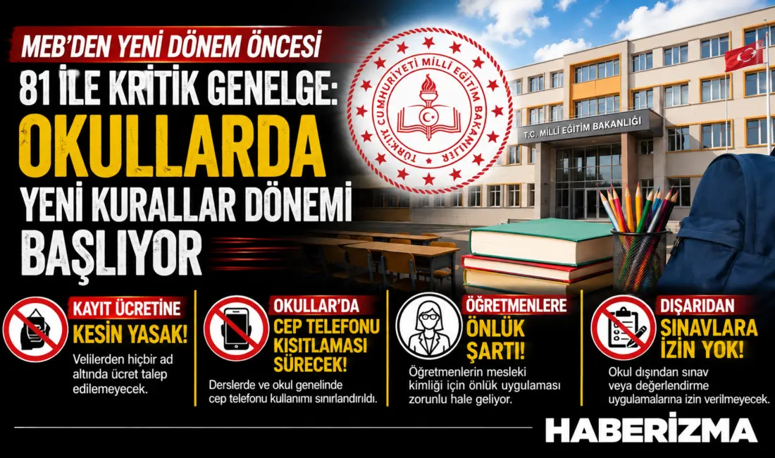 Milli Eğitim Bakanlığı (MEB), 14 Eylül Pazartesi günü başlayacak olan