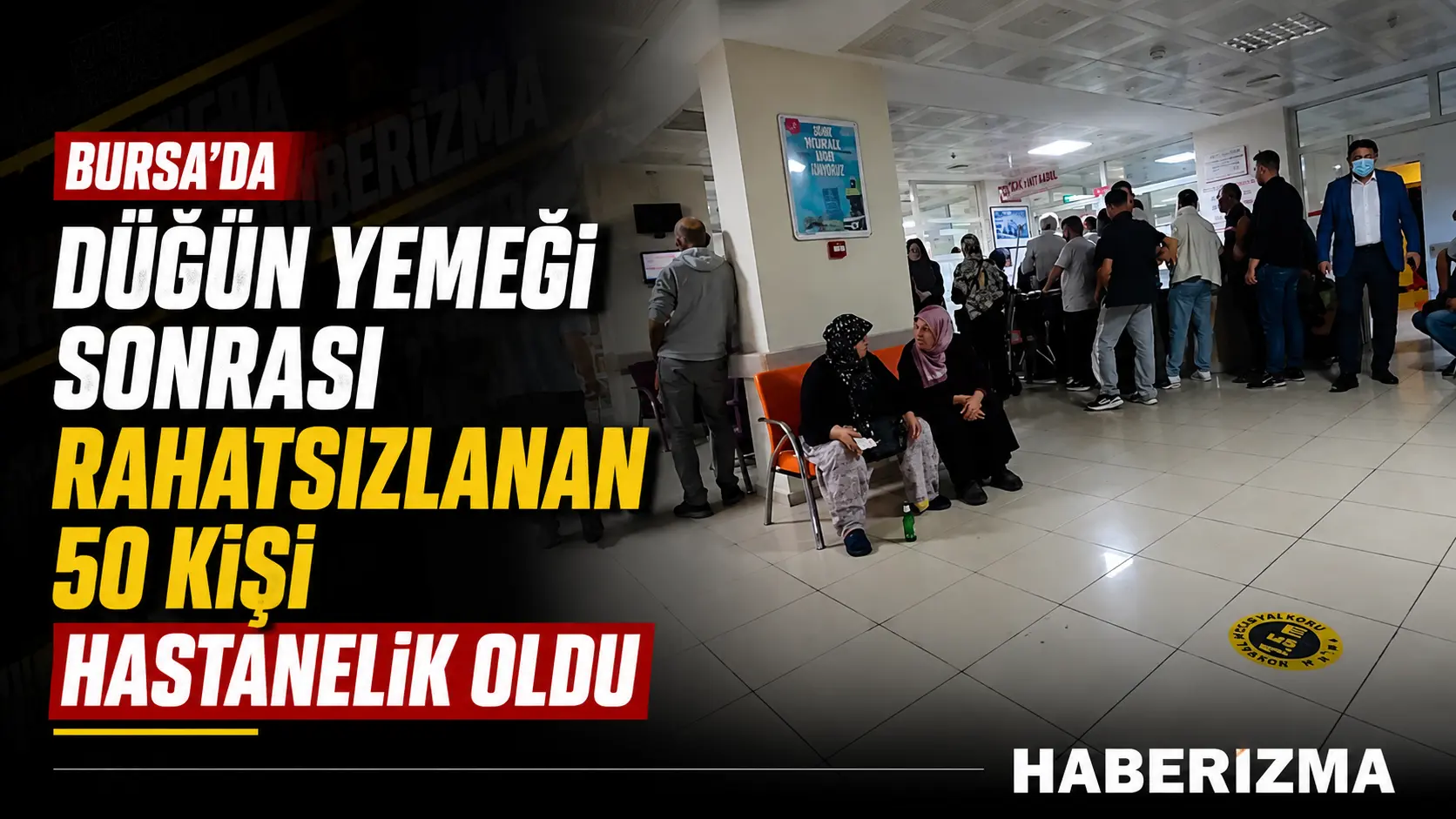 Bursa’nın Orhaneli ilçesinde bir sünnet düğününde ikram edilen yemeğin ardından