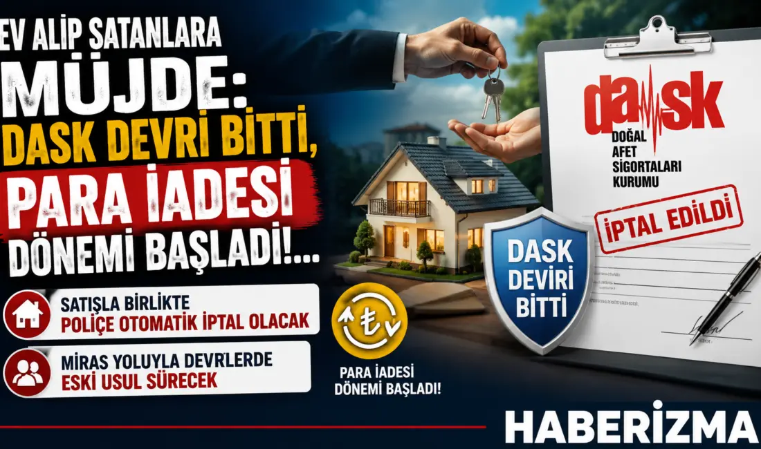Konut alım satımı yapacak milyonlarca vatandaşı doğrudan ilgilendiren Zorunlu Deprem