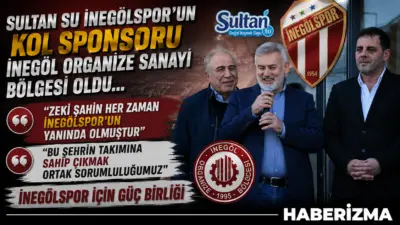 Sultan Su İnegölspor’un 2026-2027 sezonundaki kol sponsoru İnegöl Organize Sanayi