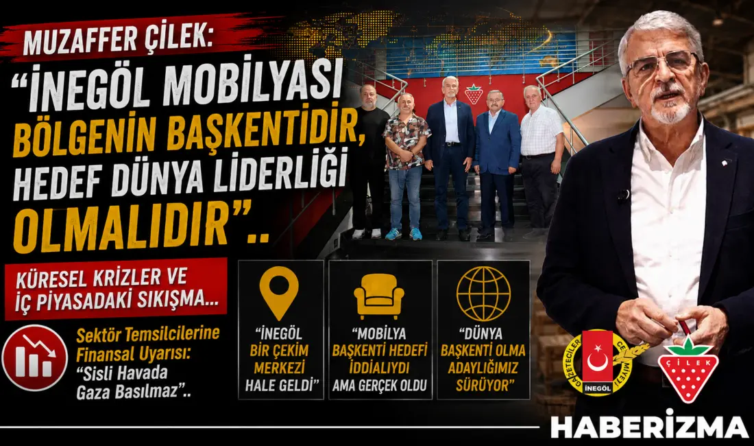 İnegöl Gazeteciler Cemiyeti Yönetim Kurulu üyeleri Çilek Genç Odası Yönetim