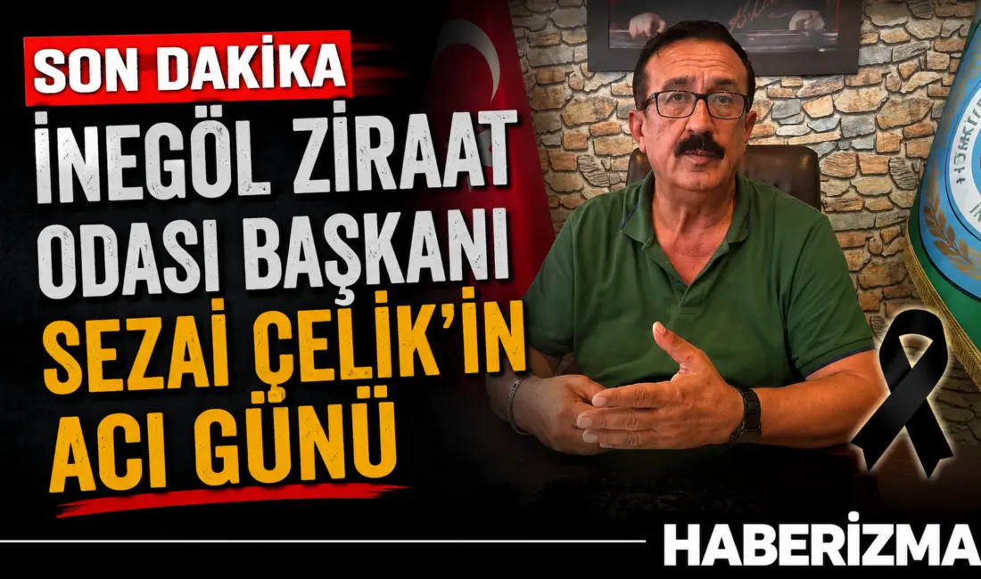 İnegöl Ziraat Odası Başkanı Sezai Çelik, kayınvalidesini kaybetmenin derin üzüntüsünü