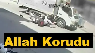 Bursa’nın İnegöl ilçesinde motosiklet ile kamyonetin çarpışması sonucu 2 genç