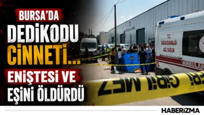 Bursa’da bir kişi; dedikodu şüphesiyle önce eniştesini sonra da eşini