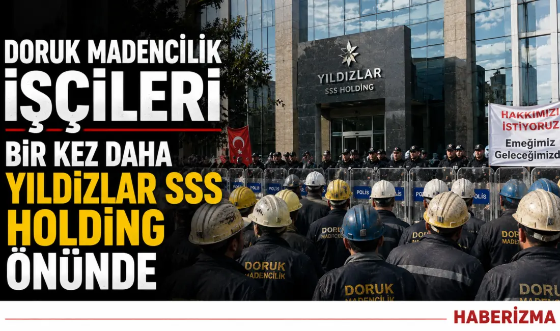 Eskişehir’in Mihalıççık ilçesinde bulunan Doruk Madencilik’te çalışan ve ödenmeyen maaşları