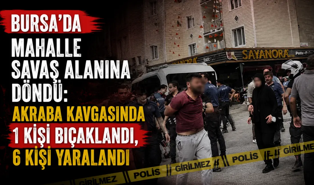 Bursa’da bir dükkan nedeniyle akrabalar arasında çıkan tartışma kısa sürede