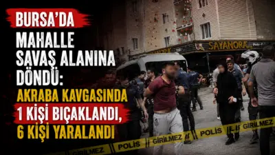 Bursa’da bir dükkan nedeniyle akrabalar arasında çıkan tartışma kısa sürede