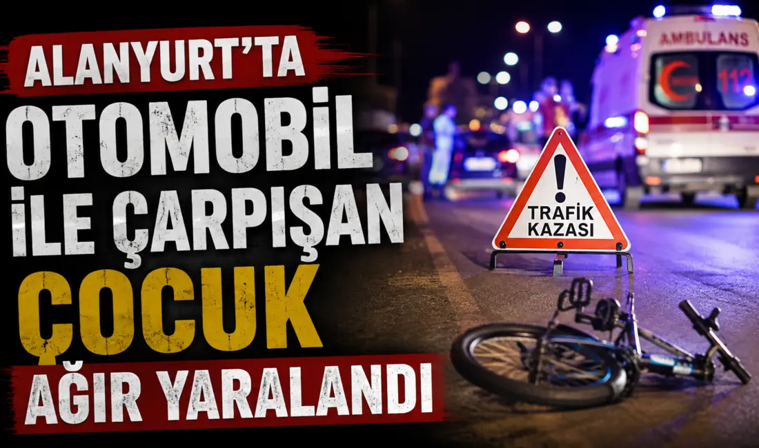 Bursa’nın İnegöl ilçesinde otomobil ile bisikletin çarpışması sonucu 9 yaşındaki