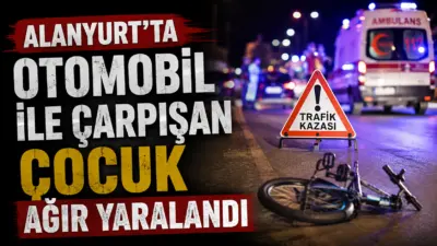 Bursa’nın İnegöl ilçesinde otomobil ile bisikletin çarpışması sonucu 9 yaşındaki