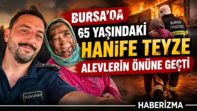 Bursa’nın Yenişehir ilçesinde anızda başlayıp ormana sıçrayan yangını gören 65