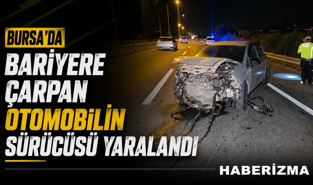 Yalova-Bursa karayolu Orhangazi Süpürgelik Mevkiinde meydana gelen trafik kazasında kontrolden