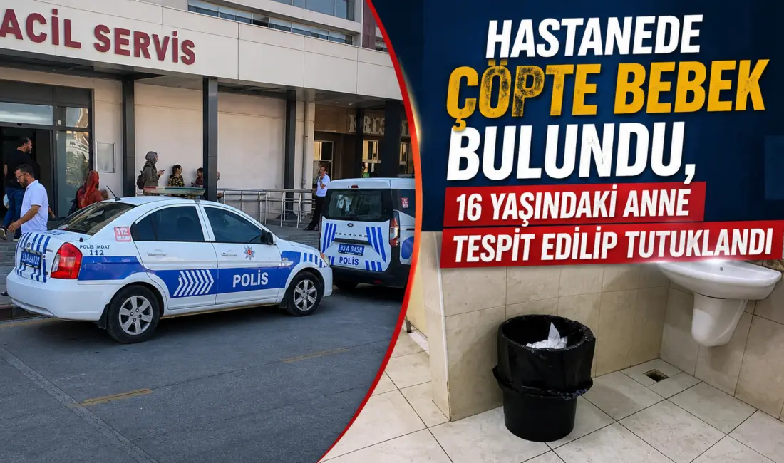 Mersin’in Erdemli ilçesindeki devlet hastanesi tuvaletinde dünyaya gelen ve çöpe