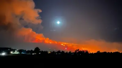 ABD’nin Nevada eyaletindeki Reno kenti yakınlarında çıkan orman yangınında küle