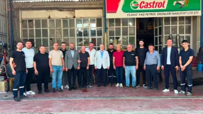 AK Parti Bilecik heyeti Küçük Sanayi Sitesi esnafıyla bir araya