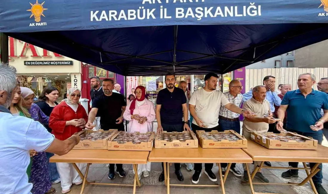 AK Parti Karabük İl Başkanlığı, Mevlid Kandili dolayısıyla vatandaşlara lokma