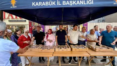AK Parti Karabük İl Başkanlığı, Mevlid Kandili dolayısıyla vatandaşlara lokma