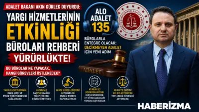 Adalet Bakanı Akın Gürlek, yargı sisteminde gecikmeleri önlemek, verimliliği artırmak