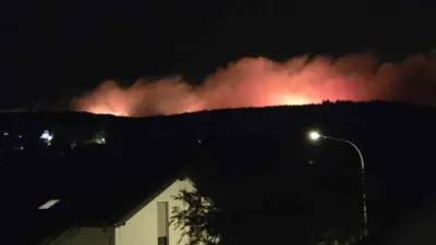 Almanya’nın batısında çıkan orman yangını nedeniyle bin 800 kişiden evlerini