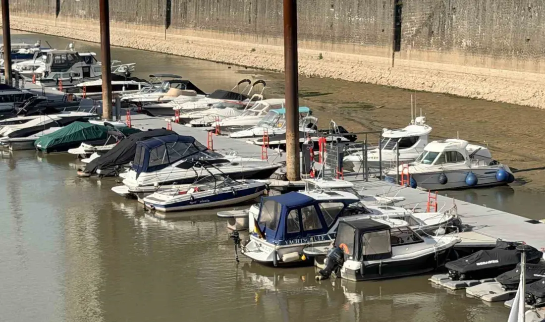 Almanya’da etkisini sürdüren sıcak hava dalgası nedeniyle Ren Nehri’ndeki su