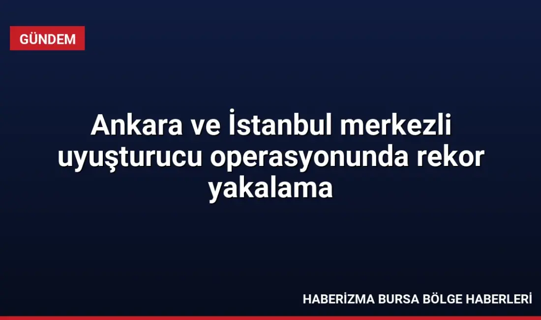 Ankara'da kargo merkezinde 109 kilo 300 gram eroin ele geçirildi.