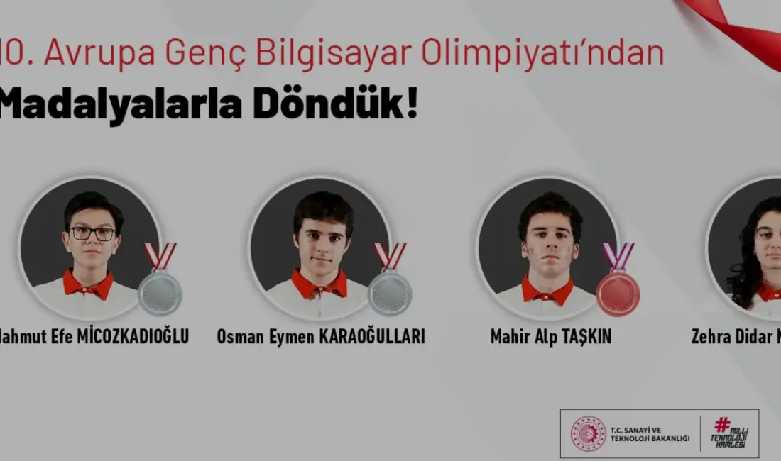 Litvanya'da düzenlenen 10. Avrupa Genç Bilgisayar Olimpiyatı'nda Türkiye'yi temsil eden