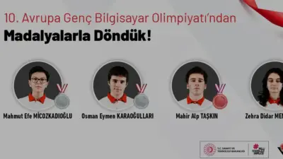 Litvanya'da düzenlenen 10. Avrupa Genç Bilgisayar Olimpiyatı'nda Türkiye'yi temsil eden