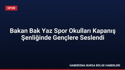 Gençlik ve Spor Bakanı Dr. Osman Aşkın Bak, 8 bin