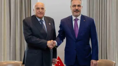 Dışişleri Bakanı Hakan Fidan, resmi temaslarda bulunmak üzere geldiği Amman’da