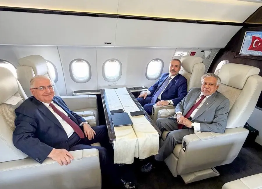 Dışişleri Bakanı Hakan Fidan, Milli Savunma Bakanı Yaşar Güler ve
