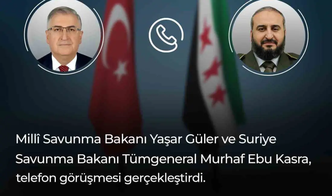 Milli Savunma Bakanı Yaşar Güler ve Suriye Savunma Bakanı Tümgeneral