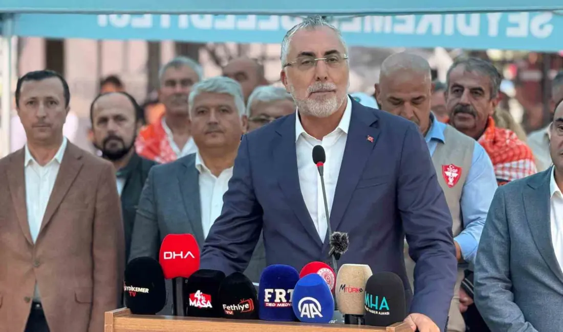 Çalışma ve Sosyal Güvenlik Bakanı Vedat Işıkhan, Muğla’nın Seydikemer ilçesinde