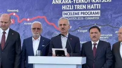 Yerköy-Kayseri yüksek Hızlı Tren Projesi’ndeki çalışmaları incelemek için Düver Şantiyesi’ne
