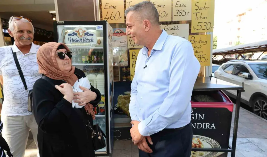Şehzadeler Belediye Başkanı Hakan Şimşek, Nişancıpaşa Mahallesi Seyfettinbey Caddesi’nde esnafı