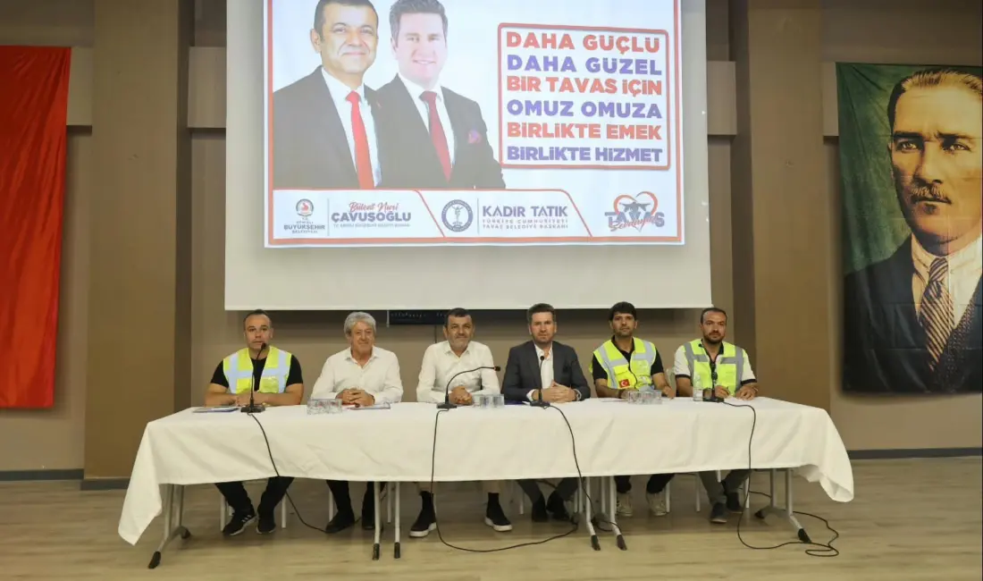 Denizli Büyükşehir Belediye Başkanı Bülent Nuri Çavuşoğlu ve Tavas Belediye