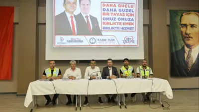 Denizli Büyükşehir Belediye Başkanı Bülent Nuri Çavuşoğlu ve Tavas Belediye