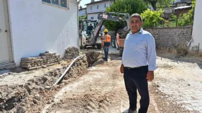 Bursa Büyükşehir Belediyesi, kırsal mahallelerde altyapıyı güçlendirme çalışmaları kapsamında Keles