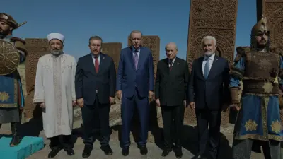Malazgirt Zaferi'nin 955. yıl dönümü için Bitlis'te bulunan Cumhurbaşkanı Erdoğan,