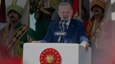 Cumhurbaşkanı Erdoğan, Malazgirt Zaferi'nin 955. yıl dönümü dolayısıyla Ahlat'ta düzenlenen