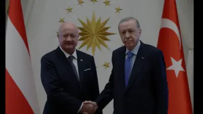 Cumhurbaşkanı Erdoğan, Türkiye'yi ziyaret eden Avusturya Başbakanı Christian Stocker'i Cumhurbaşkanlığı