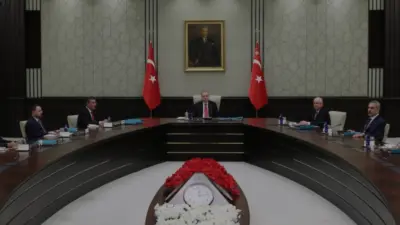 Cumhurbaşkanı Erdoğan başkanlığında toplanan Yüksek Askerî Şûra, Cumhurbaşkanlığı Külliyesi'nde kritik
