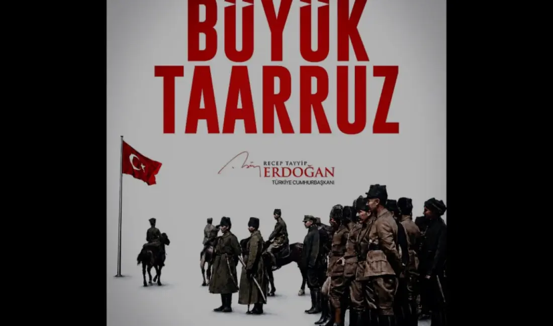 Cumhurbaşkanı Erdoğan, Büyük Taarruz'un 104'üncü yıl dönümü nedeniyle Gazi Mustafa