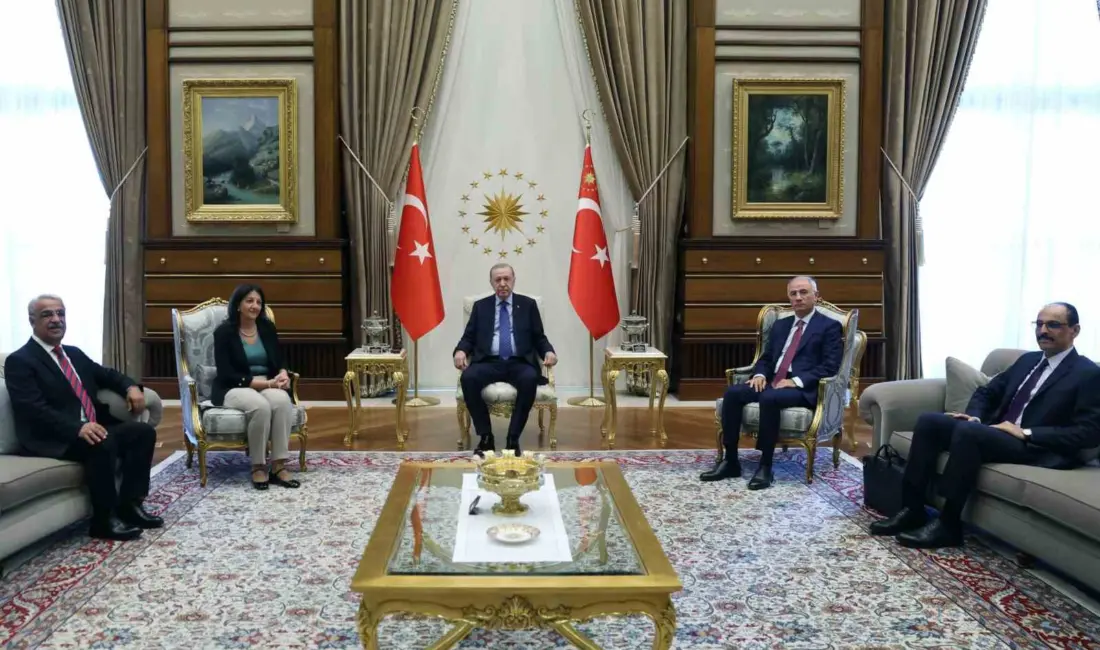 Cumhurbaşkanı Recep Tayyip Erdoğan, DEM Parti heyetini kabul etti. Cumhurbaşkanı